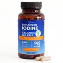 ThyroShield Iodine Supplement – 500 mcg Pure, Raw Form Whole Food Iodine, Potassium Iodide, Icelandic Sea Kelp & Trace Minerals – Daily Thyroid Support for Energy, Metabolism, Vegan – 60 Capsules