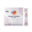 FullWell Unflavored Collagen Peptides Powder Stick Packs - Portable Grass-Fed Bovine Collagen for Skin Health - Tissue Elasticity Support - Pregnancy & Breastfeeding-Safe - 30 Count (30 Servings)