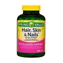 Hair Skin Nails Vitamins 240 Caplets – Hair, Skin and Nails Supplement with Biotin, Collagen, Antioxidants – Hair and Nail Vitamins for Women – 80 Day Supply (Pack of 1)