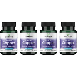 Swanson Copper Tablets, Chelated Copper Supplement, 2 mg, 300 Count