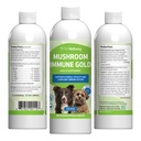 Pet Wellbeing Mushroom Immune Gold for Dogs - Complementary Immune Support with Functional Mushrooms Reishi, Maitake & Turkey Tail - NASC Certified & Vet-Formulated - 8 oz Liquid Formula