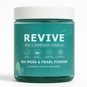 Revive Hair Gummies, Balmbare Revive Gummies for Hair, Promotes Thicker, Fuller, Stronger Hair, with Organic Irish Sea Moss, Pearl Powder Glow, Vitamin C/E, Aloe Vera, 60 Count