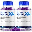 (2 Pack) Elite Grow XL Gummies, Elite GrowXL Maximum Strength Gummy Supplement, Elite Grow X L All Natural Advanced Formula Gummys Chewable Vitamin EliteGrow Delicious Once Daily Gummes (120 Gummies)