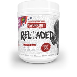 5% Nutrition Reloaded High Stim Pre-Workout | Ultra Energy, Focus, Pumps, Power & Endurance | Citrulline, HydroPrime Glycerol, Nitrosigine, Creatine, Choline, Huperzine A (Wildberry)