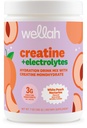Wellah Creatine + Electrolytes Powder (White Peach Nectarine) 30 Servings - Hydration Drink Mix with 3g of Creatine Monohydrate