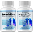 BreathiZen Capsules, Official Breathi Zen Supplement Pills - Maximum Strength, All Natural Lung Cleanse & Health Support, Advanced BreathiZen for Healthy Flow, Comfort & Detox Reviews (2 Pack)