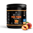 Blacklabel Pure Power Pre Workout Powder, Peach Rings (30 Servings) – NSF Certified for Sport – Caffeine Free Non Stim Pre Workout with Creatine Monohydrate & Peak ATP for Energy & Endurance