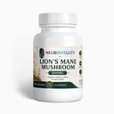 Lions Mane Mushroom Cognition (60 Capsules) Lions Mane Mushroom Powder Extract Capsules | Brain Supplement, Brain Vitamins, Focus Supplement