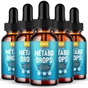 Meta Drops, Official Meta Advanced Blood Formula Supplement Droppers - Maximum Strength, All Natural Healthy Circulation & Stable Levels, MetaDrops Health Support Reviews (5 Pack)