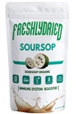 FreshlyDried Concentrated Soursop - Graviola - Guanabana Powder - Immune System Booster w/40 Real Fruits, Rich in Vitamins & Minerals - Non-GMO - Vegan-Friendly – 17 Servings – 6 Ounces