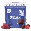 SAM+LEO Relax Gummies with Valerian, Lemon Balm & Chamomile for Kids & Teens – Stress Relief & Relaxation Support – Vegan & Gluten Free, Cherry Flavor (60 Count)