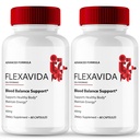 Flexavida Capsules, Official Flexa Vida Blood Optimizer Supplement Pills with All Natural Ingredients - Maximum Strength, Advanced Formula Flexavida Health & Wellness Support Reviews (2 Pack)