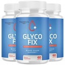 (3 Pack) Glyco Fix Capsules - GlycoFix Advanced Supplement, All Natural Formula to Maintain Healthy Levels, Maximum Strength Daily Formula, Gyco Fix Capsules Reviews - 180 Capsules for 3 Months