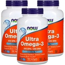 Now Foods Now Foods, (3 Pack) Ultra Omega-3, 180 Softgels