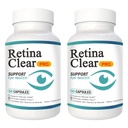 Retina Clear Pro Eye Health Support Supplement, with Minerals and Vitamins, Lutein and Bilberry Extract Supports Visual Clarity, Eye Fatigue Relief & Focus（2PCS）