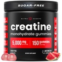 NutraChamps 150 Creatine Gummies for Men & Women - 5g Sugar Free Chewable Creatine Monohydrate Gummies - Supports Protein Synthesis, Muscle Recovery & Workout Performance
