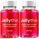 (2 Pack) Jelly Thin Gummies, Jellythin Weight Management Gummys with Apple Cider Vinegar, Advanced Health and Wellness Formula Gummys with Maximum Strength Active Lifestyle Multivitamins (120 Gummies)