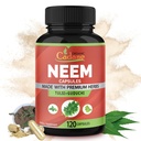 Organic Cadane Neem Leaf Supplements Capsules with Holy Basil Tulsi, Guduchi, 120 Vegetable Capsules | Supports Immune System | Fresh Powder Leaves Herbs