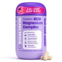 Magnesium Glycinate Sleep Complex – Non-Habit Forming Support with L-Theanine, GABA, Zinc & Rhodiola – Promotes Relaxation, Calm & Muscle Recovery – Non-Melatonin – 100 Capsules