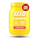 SEEQ Clear Protein Powder - Strawberry Lemonade - 22 Servings - 22g Clear Whey Protein Isolate - Zero Sugar - 0g Lactose - Allergen Friendly - GLP1 Support - Bone Health - Muscle Post Workout Recovery
