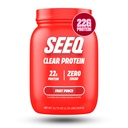 SEEQ Clear Protein Powder - Fruit Punch - 22 Servings - 22g Clear Whey Protein Isolate - Zero Sugar - 0g Lactose - Allergen Friendly - GLP1 Support - Bone Health - Muscle Post Workout Recovery