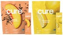 Cure Hydration | Plant-Based Electrolyte Drink Mix | Energy & Dehydration Bundle | No Sugar | Coconut Water |100mg Caffeine | Non-GMO | Vegan | 14-Pack Each: Peach Tea & Lemonade