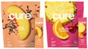 Cure Hydration | Plant-Based Electrolyte Drink Mix | Energy & Dehydration Bundle | No Sugar | Coconut Water |100mg Caffeine | Non-GMO | Vegan | 14-Pack Each: Peach Tea & Tropical Punch