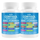 Cortisol Supplements for Women & Men 240 Capsules 20 in 1 Cortisol Reducer Blocker Control with Ashwagandha, L-Theanine, Phosphatidylcholine & Rhodiola Rosea - Stress & Mood Support