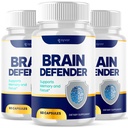 (3 Pack) Brain Defender Supplement Pills, Official Brain Defender Advanced Formula Nootropic Capsules, All Natural Health and Wellness Support Formula Maximum Strength Braindefender (180 Capsules)