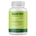 BESTVITE Organic Lion's Mane 500mg (120 Veggie Capsules) - No Stearates - Vegan - Non GMO - Gluten Free - Certified Organic Lion's Mane