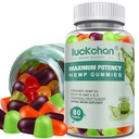 Hemp Gummies High Potency for Sleep, Pain, Anxiety- Pure Extra Strength Organic Hеmp Oil Gummies - 100% Natural Bear Hemp Gummy for Adults, 80 Counts