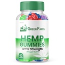 Green Farms Hemp Gummies - Official Formula - Green Farms Gummies with Hemp Extract 500 mg Extra Strength Performance Hemp Blend, Great Taste, Big Size Gummy, New 2023 1500mg Per Bottle (60 Gummies)