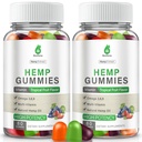 Hemp Gummies High Potency for Pain, Sleep, Anxiety - Hemp Gummy 100% Natural Organic Extra Strength with Pure Hеmp Oil Extract Vegan Bear Candy (2 Packs