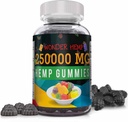 Naturals Hemp Gummies Extra Strength Organic High Potency Supplement Nature's Leaf Gummy with Premium Hemp Oil Extract, Bloom Herbal Harmony Big Edible Gummy Made in USA