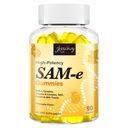 Jovianoy SAM-e Gummies with L-Tyrosine, Vitamin B Complex & NAC, CoQ10, High-Potency SAM-e Supplement - Pineapple Flavor, for Mood, Joint, Cognitive & Liver Detox, Vegan Friendly, 90 Gummies