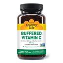 Country Life Vitamin C Buffered with Bioflavonoids, 500mg, 250 Tablets, Certified Gluten Free, Certified Vegan