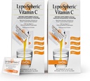 LivOn Laboratories Lypo–Spheric Vitamin C – 1,000 mg Vitamin C & 1,000 mg Essential Phospholipids Per Packet – Liposome Encapsulated for Improved Absorption – Non–GMO(2 Cartons,60 Packets)