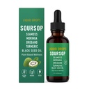 wuliao 10 in 1 Soursop Natural Drops, Soursop Bitters Liquid Drops with Sea Moss, Moringa, Turmeric, Black Seed Oil, Oregano | Vegan, Non-GMO | 2 Fl Oz (1)
