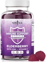 NEW AGE Immune System Support Gummies - Sambucus Black Elderberry Gummies with Vitamin C and Zinc (Immune Support 60 Gummies)