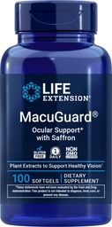 Life Extension MacuGuard Ocular Support with Saffron, 100 softgels