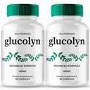 Glucolyn Capsules, Official Gluco Lyn Supplement Pills with All Natural Ingredients, Maximum Strength, Advanced Formula Glucolyn Multivitamin Health & Wellness, Premium Gluco Lyn Reviews (2 Pack)