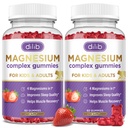 Magnesium Complex Gummies for Kids & Adults- Calm Chewable Gummies- Magnesium Glycinate, Taurate, Citrate, Malate, Supplement-Support Calm Stress Relief, Mood Vegan, Strawberry Flavor,120ct