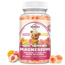 Liposomal Kids Magnesium Gummies- Magnesium Glycinate Gummies for Kids Supplement-w/Omega-3, Vitamin B6, D3- Support Calm Stress Relief, Bones, Mood, Peach & Mango Flavor, 60 Count
