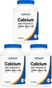 Nutricost Calcium with Vitamin D, 240 Tablets - Calcium (1200mg) Vitamin D (50mcg) Per Serving - Non-GMO, Gluten Free (Pack of 3)