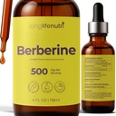 Berberine Liquid Drops - from Berberis Aristata Bark, 4 FL OZ, Organic Supplement for Gut Balance & Natural Energy, Sugar-Free Extract, Raspberry Flavor, 5-Month Supply, GMP Certified
