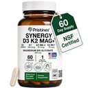 Pristine’s NSF Certified 5000 IU D3 K2 Magnesium Supplement for Imunity & Bone Health - K1, K2 MK-4 and MK-7 - L-Theanine and Apigenin, Vegan, 60 Capsules