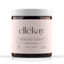 Morning Skinny by ellēkay — Akkermansia Probiotic + 9 Digestive Enzymes for Bloating Support & Gut Health | Debloat Capsules with Lemon Balm, Dandelion, Ginger & Peppermint | 60 Capsules