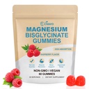 Magnesium Bisglycinate Gummies 400mg for Adults – Chelated Magnesium Supplement for Muscle Relaxation, Sleep Support & Nerve Function – High Absorption Vegan Raspberry Gummy with Sea Salt – 60 Count