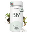 BM Black Maca Capsules 500mg – Black Maca Root Extract 10:1 (Lepidium meyenii) Botanical Supplement, Peruvian Maca Capsules for Daily Vitality & Routine Support (120 Count (Pack of 1))