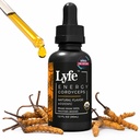LYFE Functional Energy Formula, 1 Fl Oz – Vegan, Non-GMO USDA Organic Cordyceps Militaris Extract – Fast Absorbing Liquid Drops – Ultra Concentrated for Natural Energy, Stamina AMD Oxygen Support
